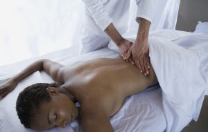 Women Given a massage by a massage therapist